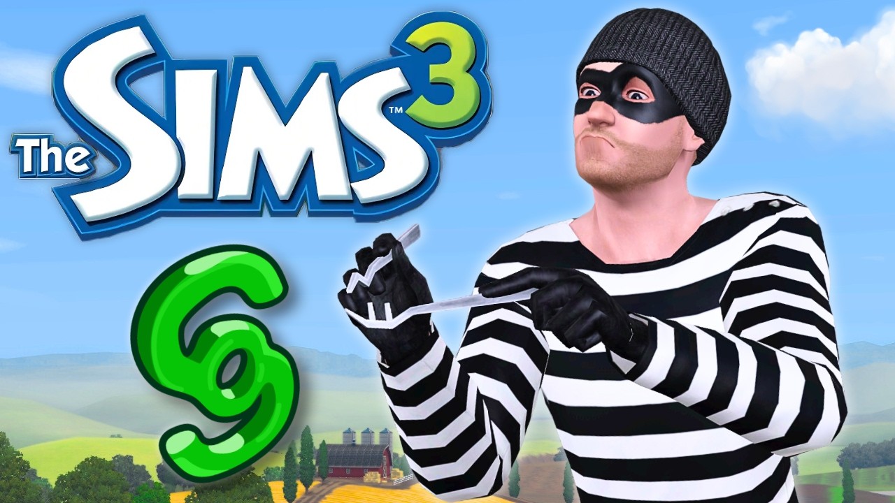 I became the burglar in The Sims 3