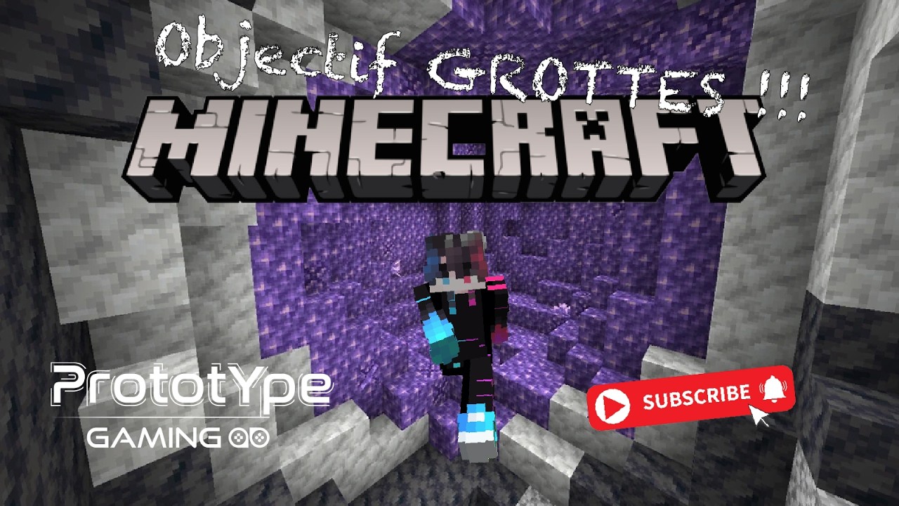 Objectif GROTTES !!! Survie MINECRAFT ep 2