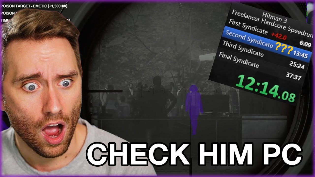 Atrioc sets new PB on hitman freelancer?!