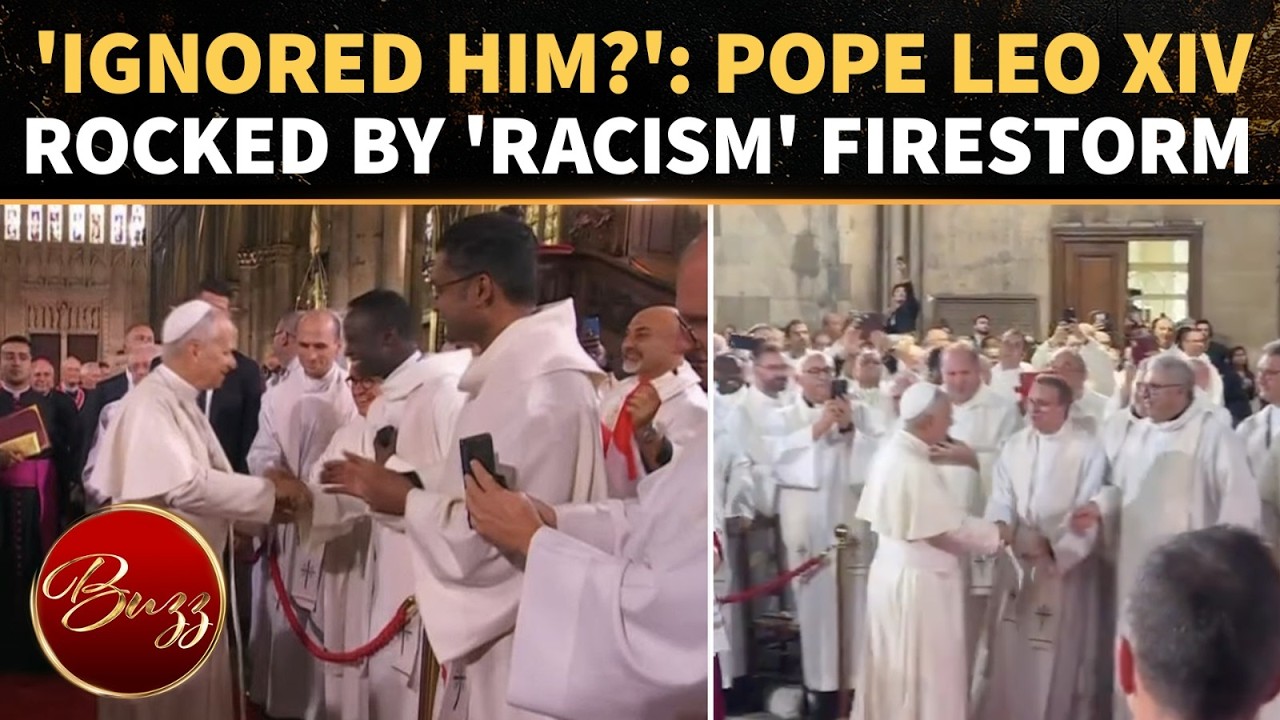 Pope Leo XIV 'IGNORED' Black Priest? Viral Handshake Clip Triggers Fierce  Social Media Backlash