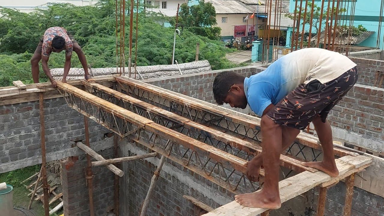 New roof centring | 3bhk house centring fan intall process