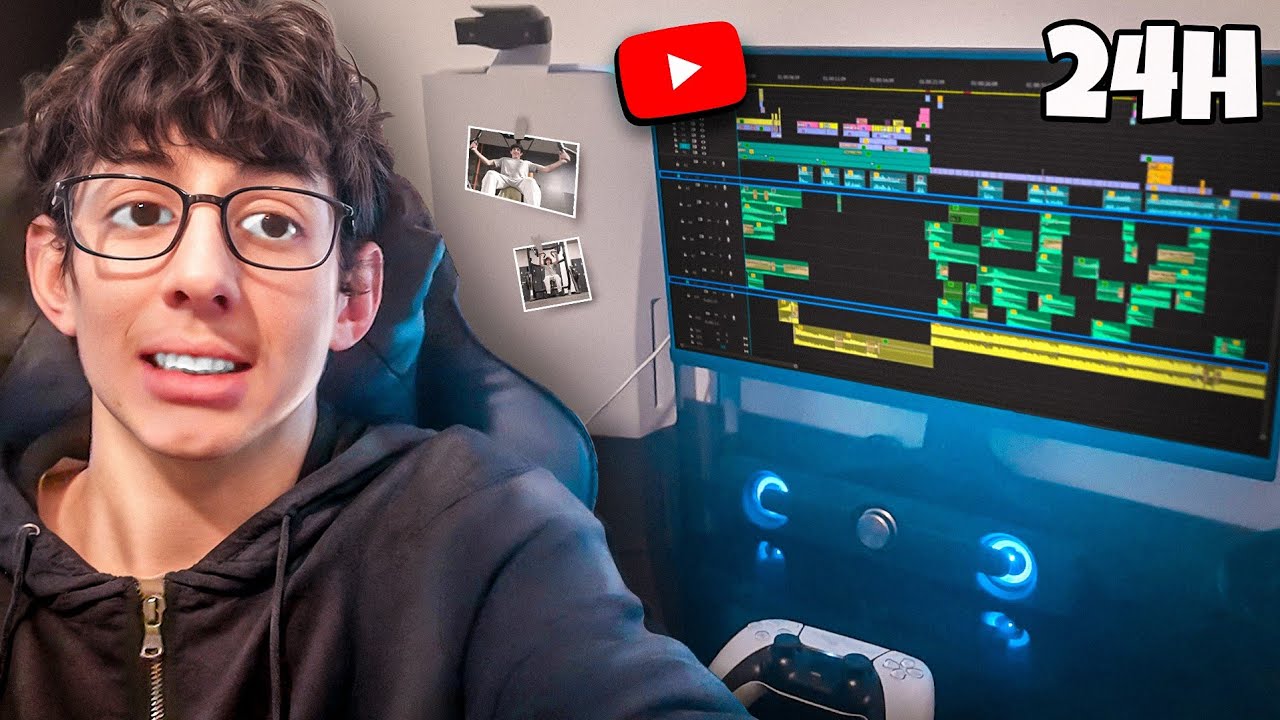 24H Dans La VIE D'un Petit YOUTUBEUR ! 🔥 (Vlog)
