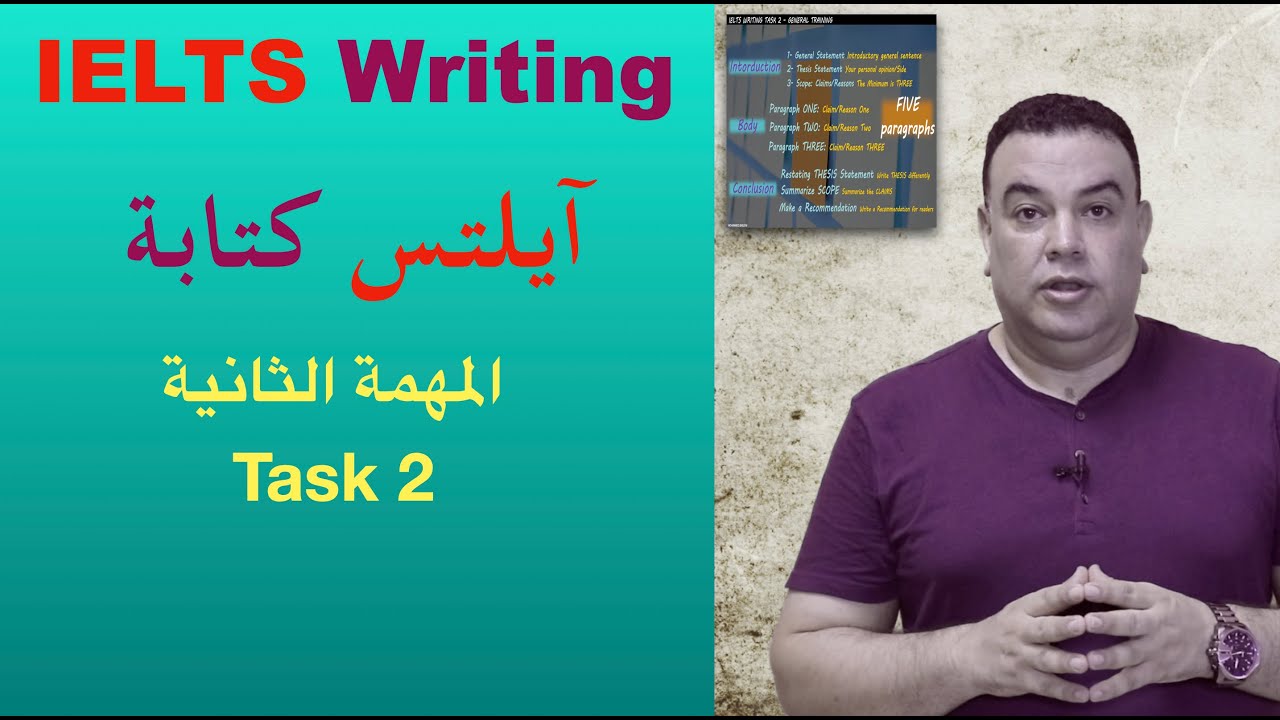 IELTS Task 2 |  اختبار الآيلتس |استراتيجيات كتابة المقال |المهمة الثانية