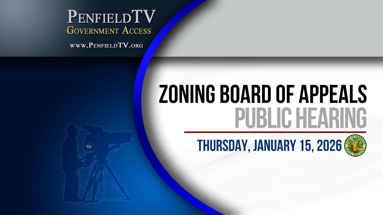 Zoning Board of Appeals Public Hearing | 01/15/2026