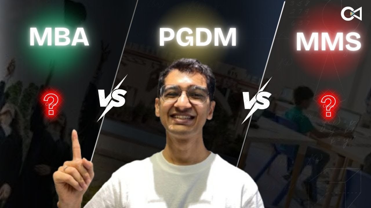 MBA vs MMS vs PGDM | Which is better? | How to choose? | Crack Every Test