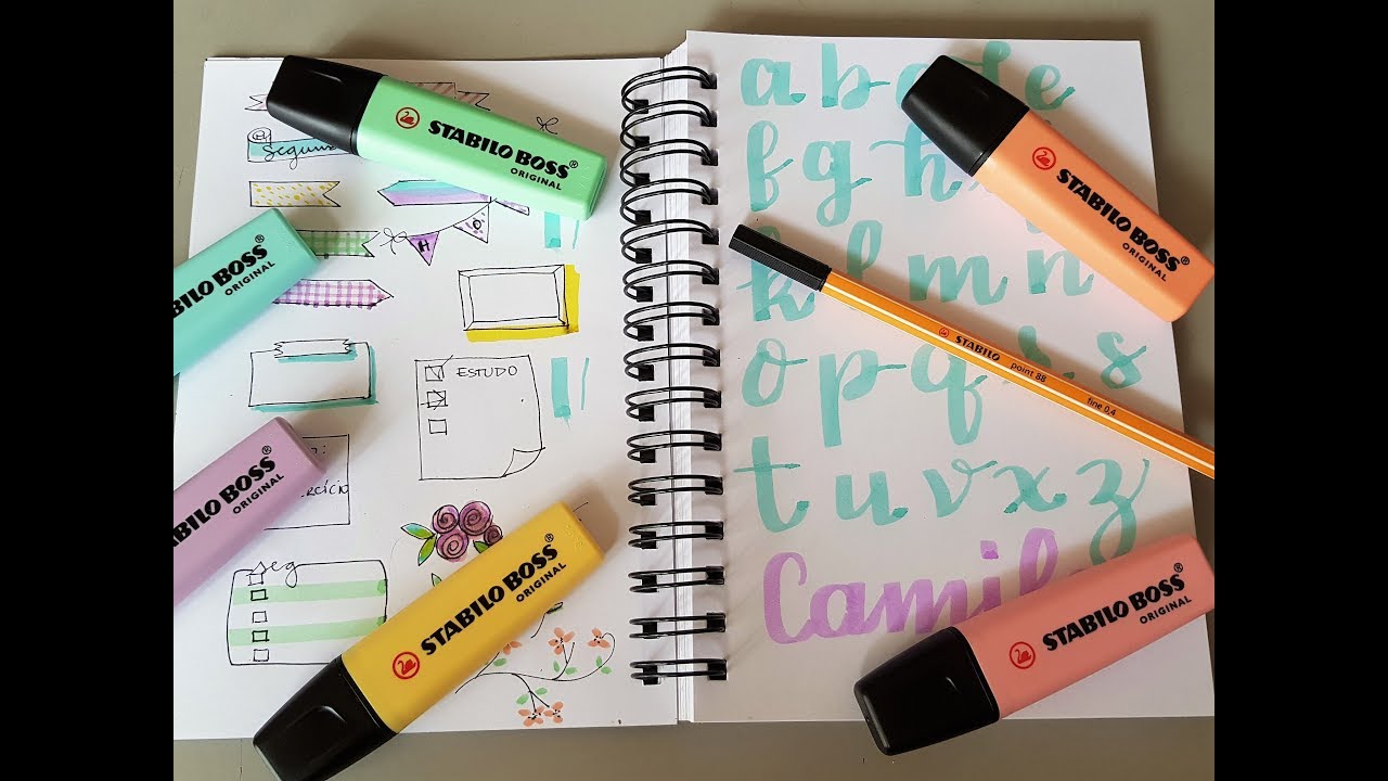 Dicas como usar Stabilo Boss Pastel