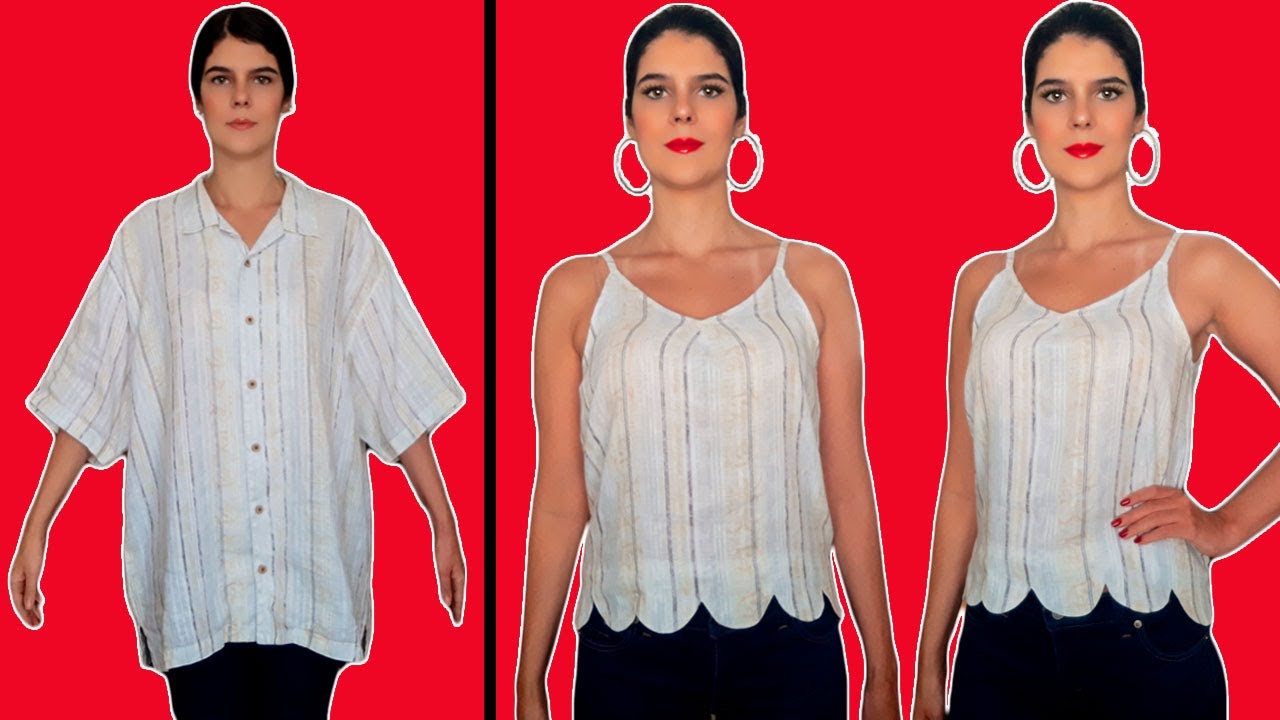 #14 TRANSFORMAR CAMISA DE HOMBRE EN UNA ESPECTACULAR BLUSA DE MUJER  - ByMariG