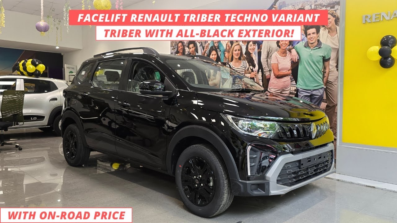 1st on Youtube! Facelift Renault Triber Techno 2025 | Stealth Black | Renault Triber Techno model |