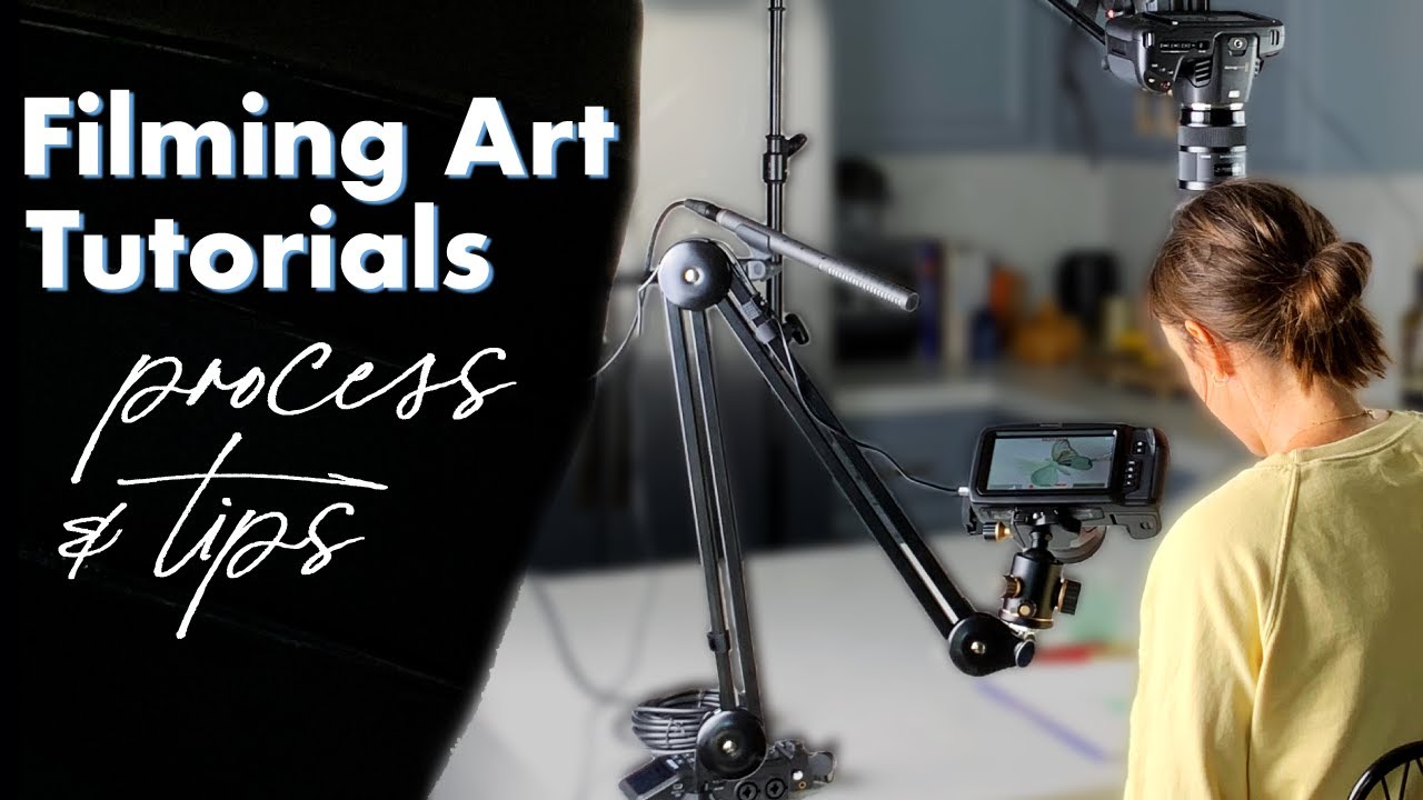 How I produce YouTube art tutorials... equipment, filming, and editing process and tips!