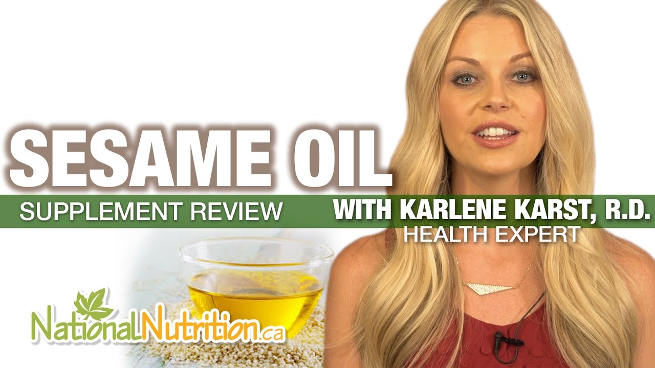 Health Benefits of Sesame Oil - High Cholesterol, Blood Pressure & More | National Nutrition Store