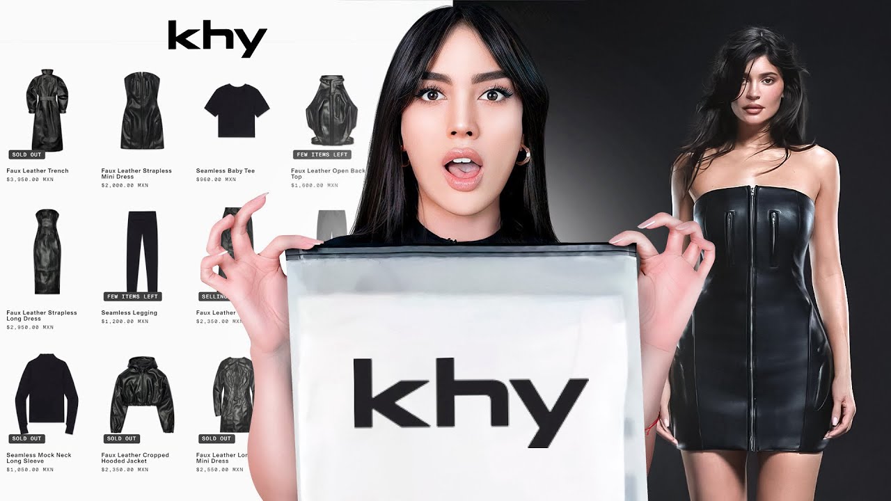 PROBANDO LA NUEVA MARCA DE ROPA DE KYLIE JENNER KHY 😱 &iquest;ser&aacute; estafa otra vez? | Claudipia