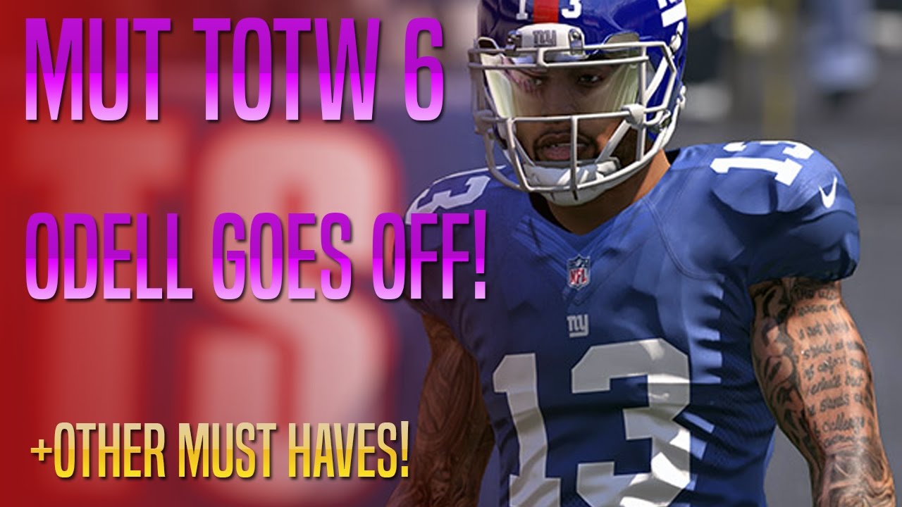 MUT 17 TOTW 6 - Odell Goes Off + Must Have New Player!