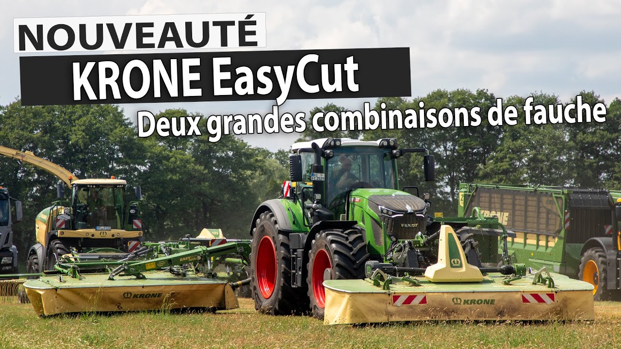 Nouvelles faucheuses KRONE EasyCut B 1050 &  880 CV/CR (Collect)