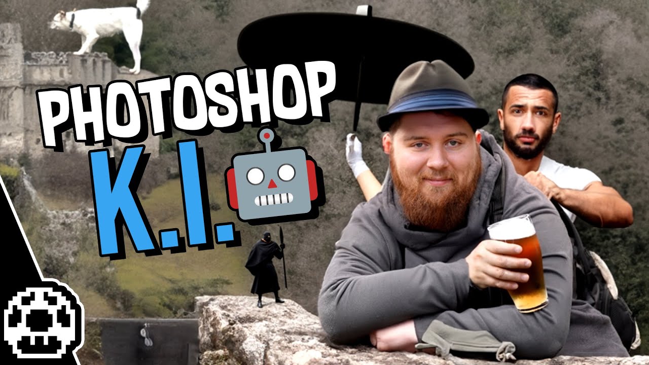 Buben erschaffen Kunstwerke mit der Photshop KI
