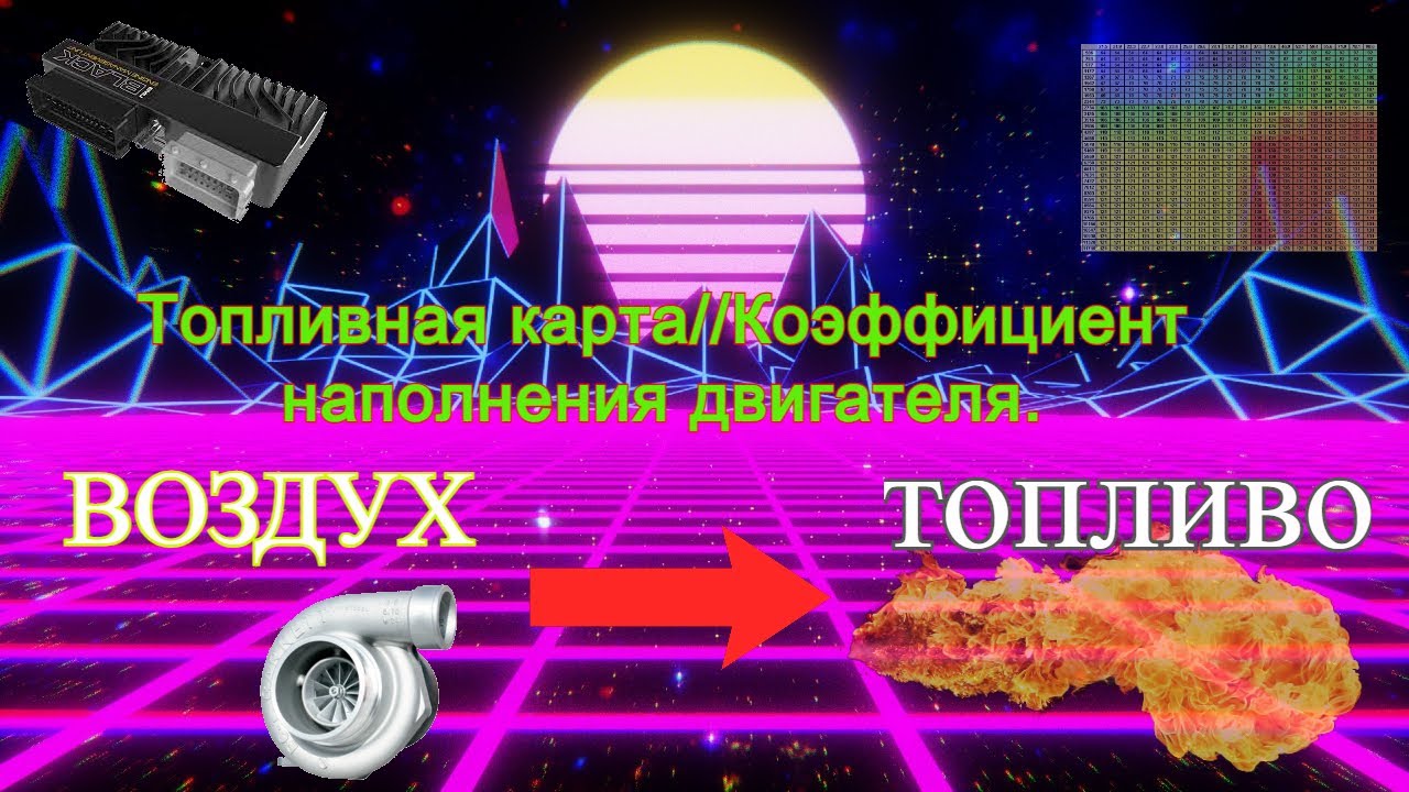 Топливная карта//Коэффициент наполнения двигателя.