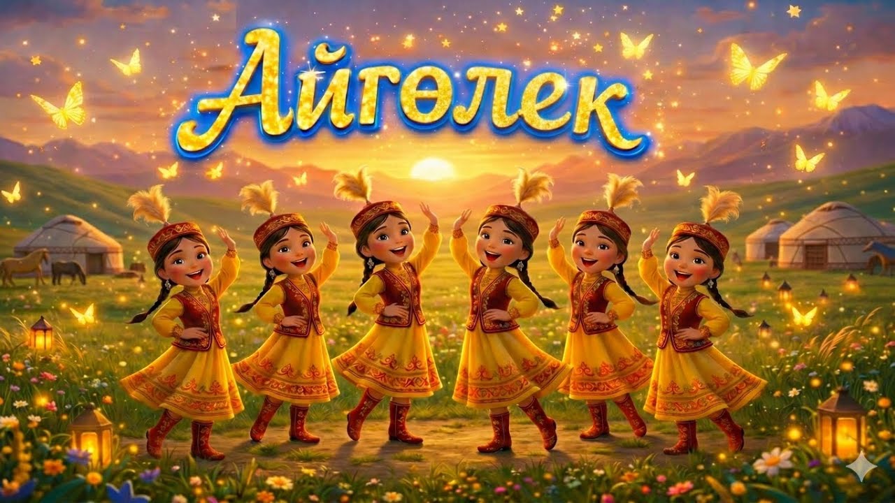 Айгөлек/ҚазақшаМультфильм/Қазақша ән/Айгөлек ау Айгөлек