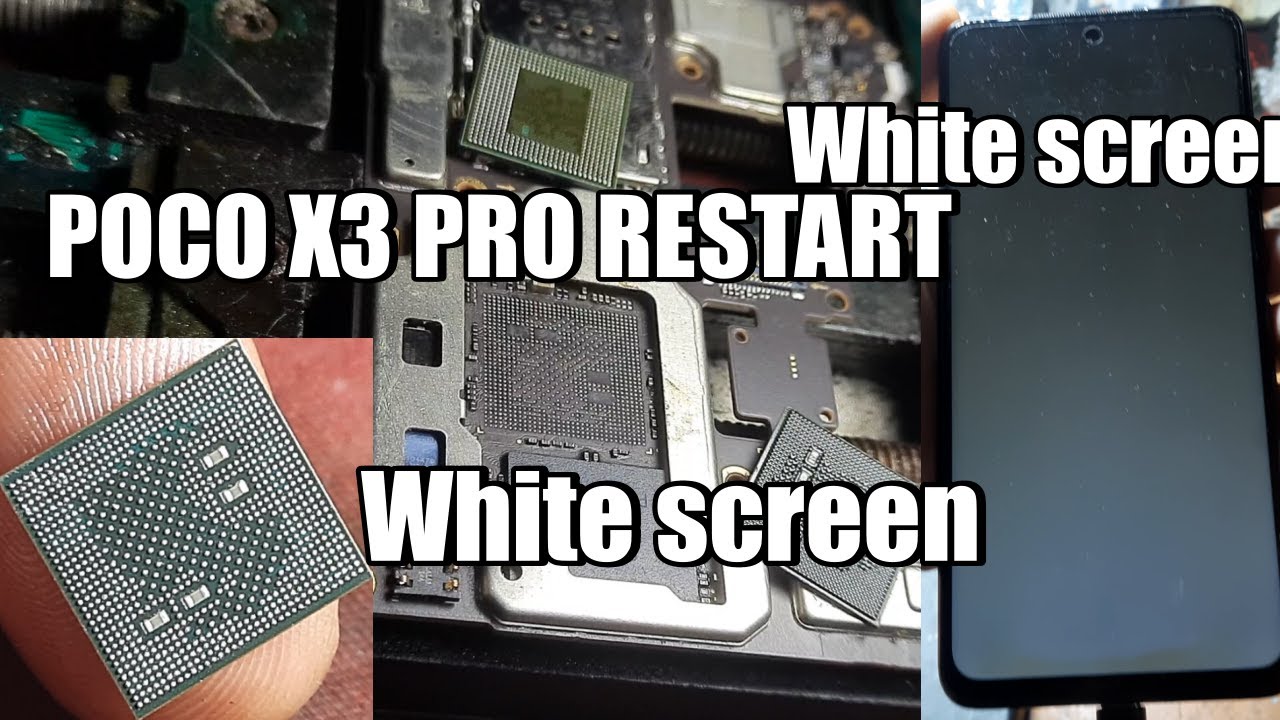 Poco X3 pro restart terus white screen problem blank putih