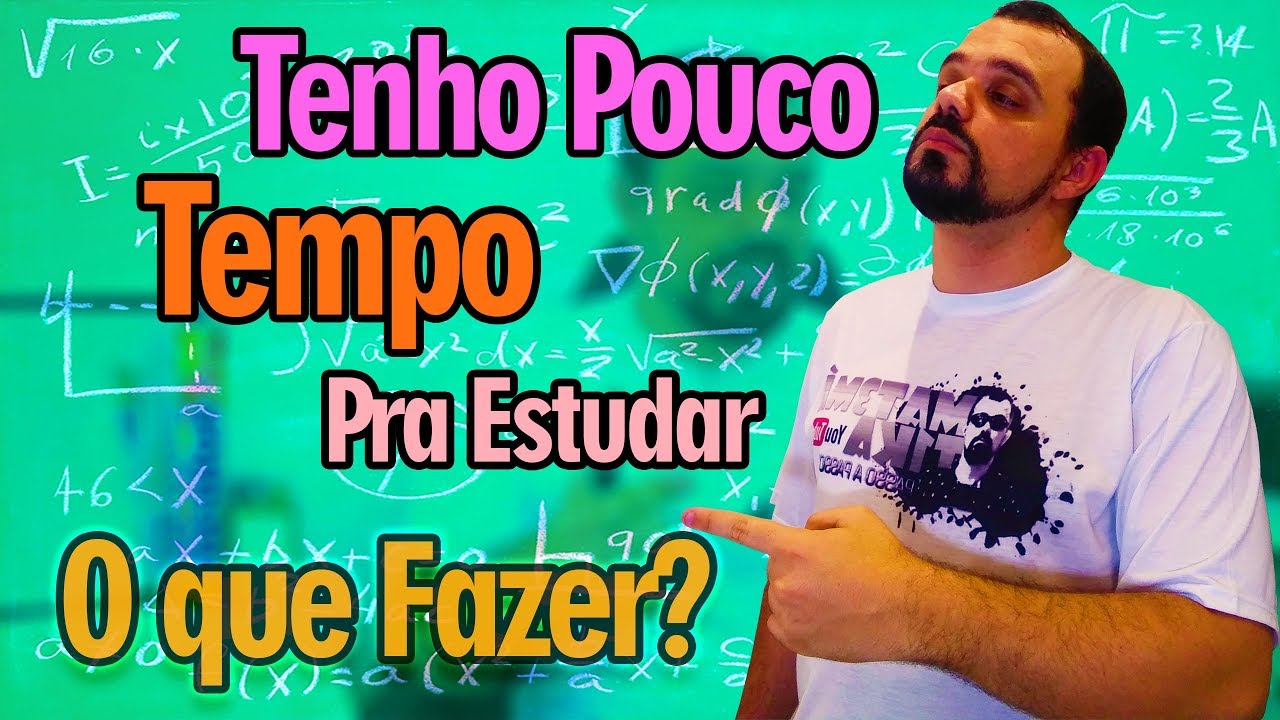 #DicasdeEstudos (16/50) | Tenho Pouco Tempo Para Estudar para Prova e Agora?