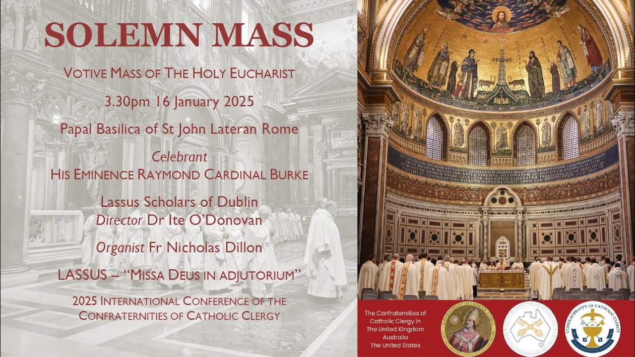 Solemn Mass Basilica of St John Lateran Rome 16 January 2025