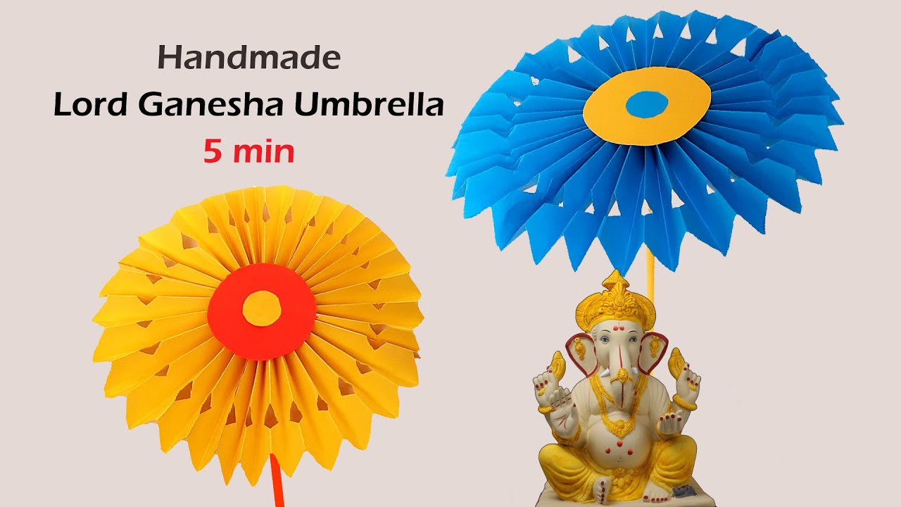 How to make Ganesh Umbrella | Ganesh Umbrella  | craft ganesh chaturthi umbrella