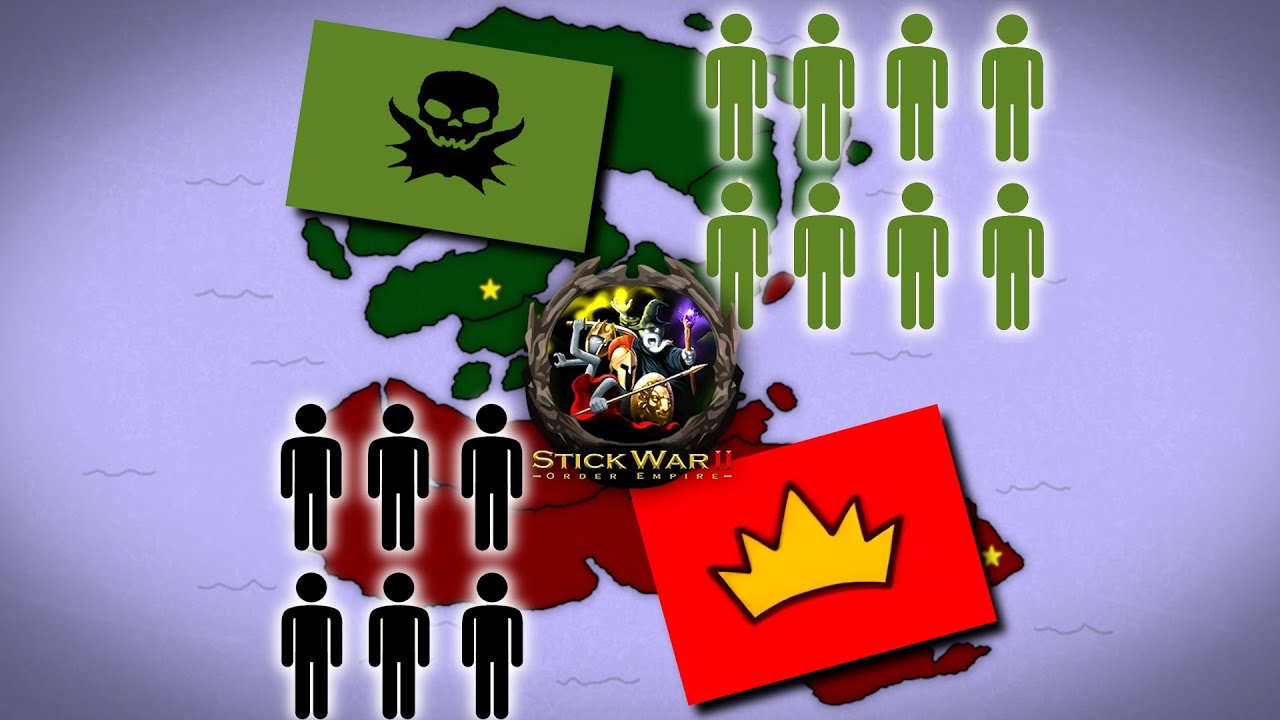 Entire timeline of STICK WAR 2 with army sizes