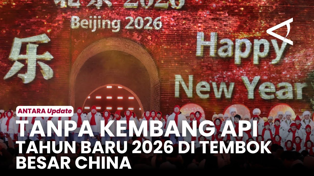Tanpa kembang api, Beijing rayakan Tahun Baru 2026 di Tembok Besar China