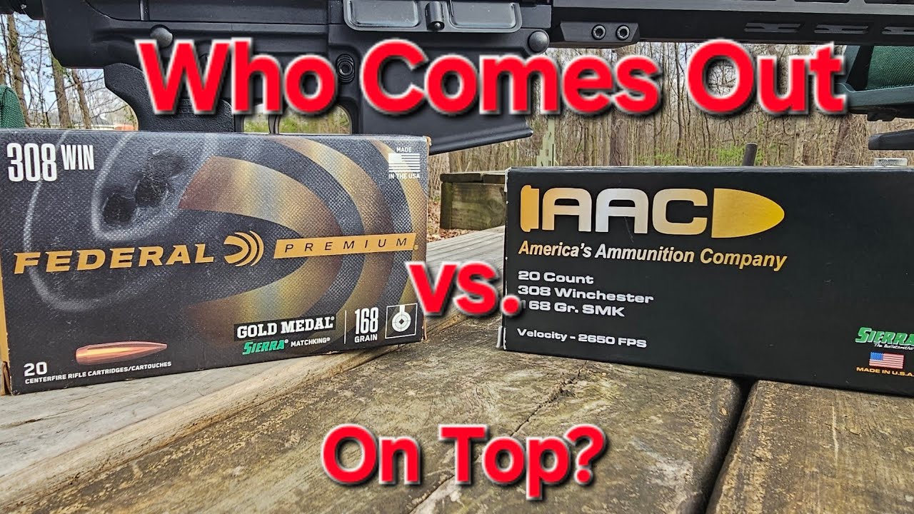 Тестирование боеприпасов .308win: Federal Gold Medal Match против AAC 168gr SMK.. Как они сравнив...