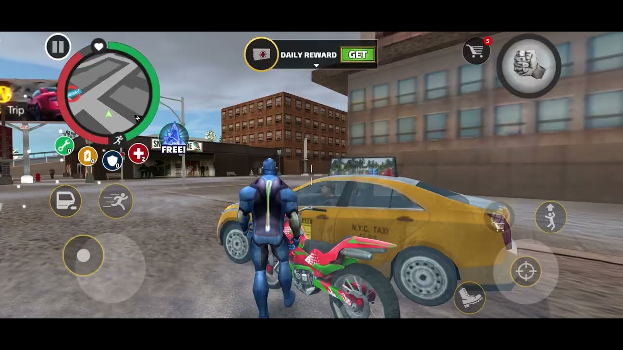 Rope hero vice town walkthrough #androidgames 