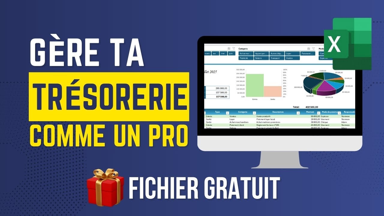 G&egrave;re ta tr&eacute;sorerie facilement avec ce fichier Excel GRATUIT