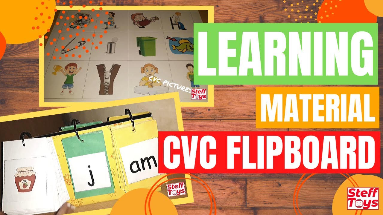 EASY TO DO (DIY) CVC FLIPBOARD - Learn To Read 3 Letter Words