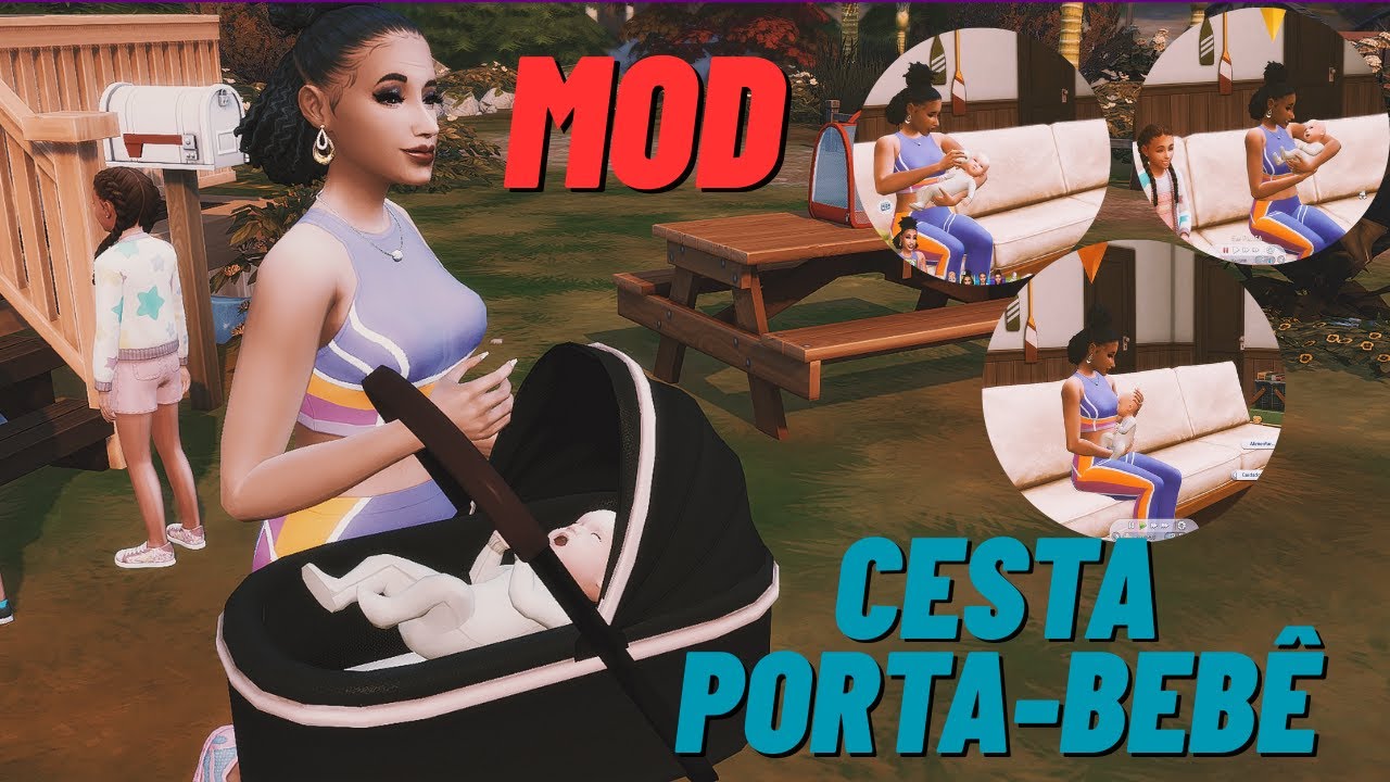 MOD Cesta porta-bebê | LEVE SEU BEBÊ PARA ONDE VOCÊ QUISER, SEU BEBÊ LIVRE | THESIMS 4