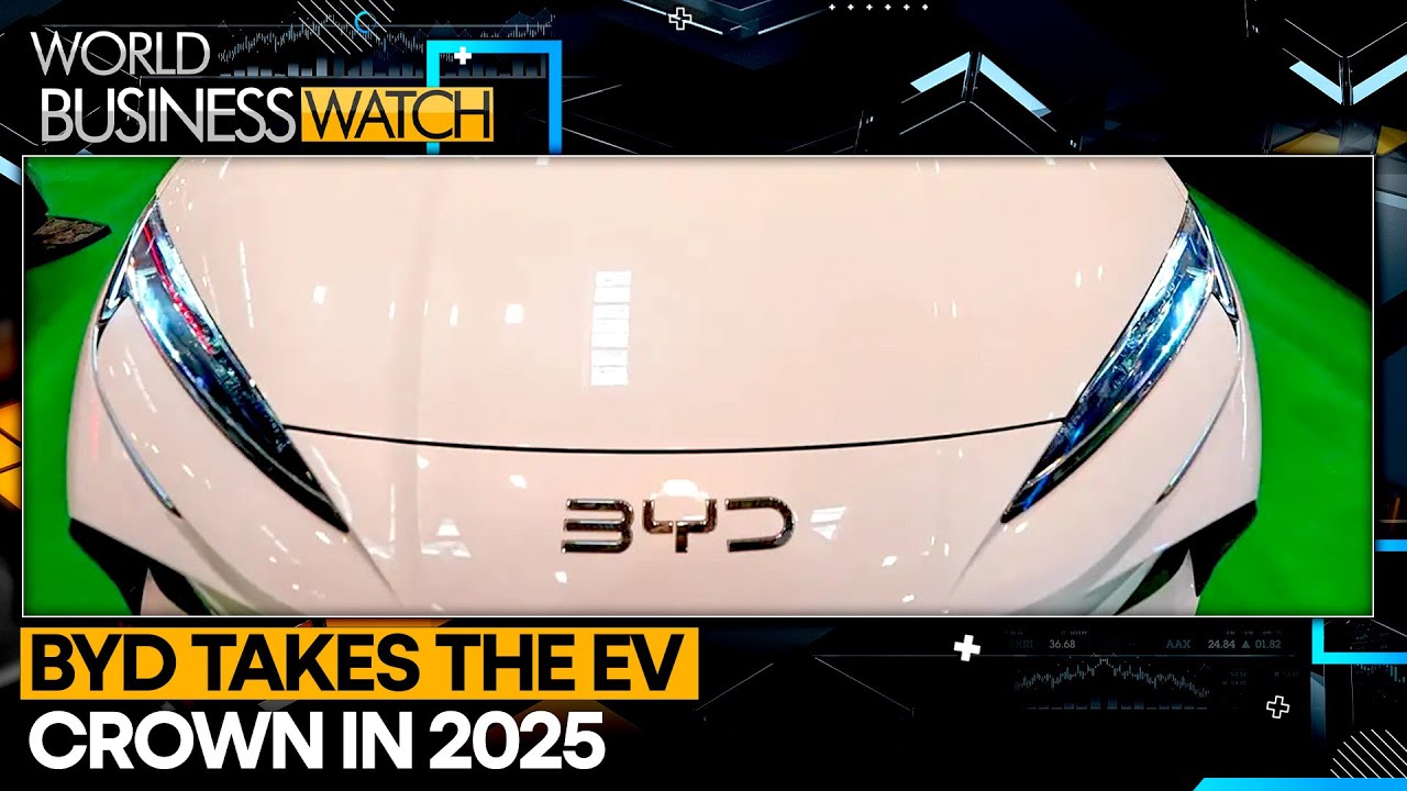 BYD Overtakes Tesla as the Top EV Maker in 2025 | World Business Watch | WION