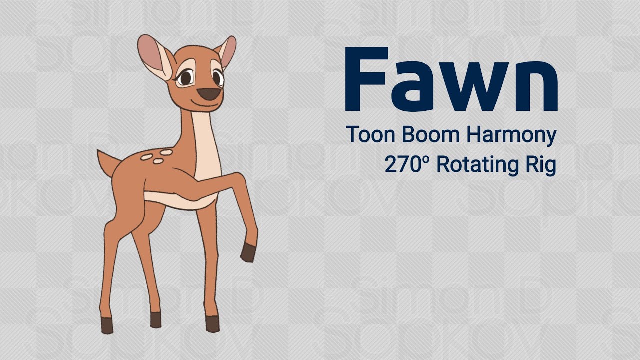 🎞️⚙️ Fawn | Toon Boom Harmony 270° Rotating Rig | Demo Video