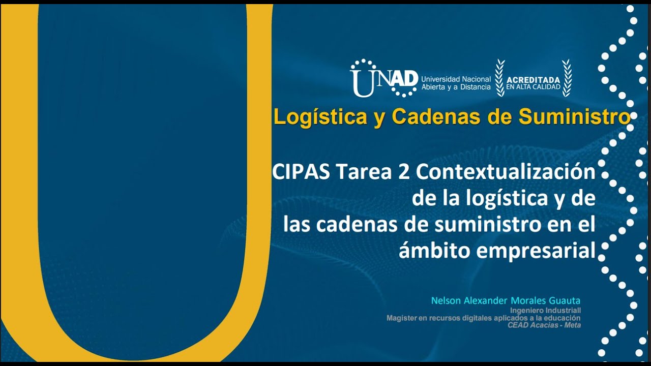 CIPAS de curso 2 - Contextualización de la logística y de las cadenas de suministro en las empresas