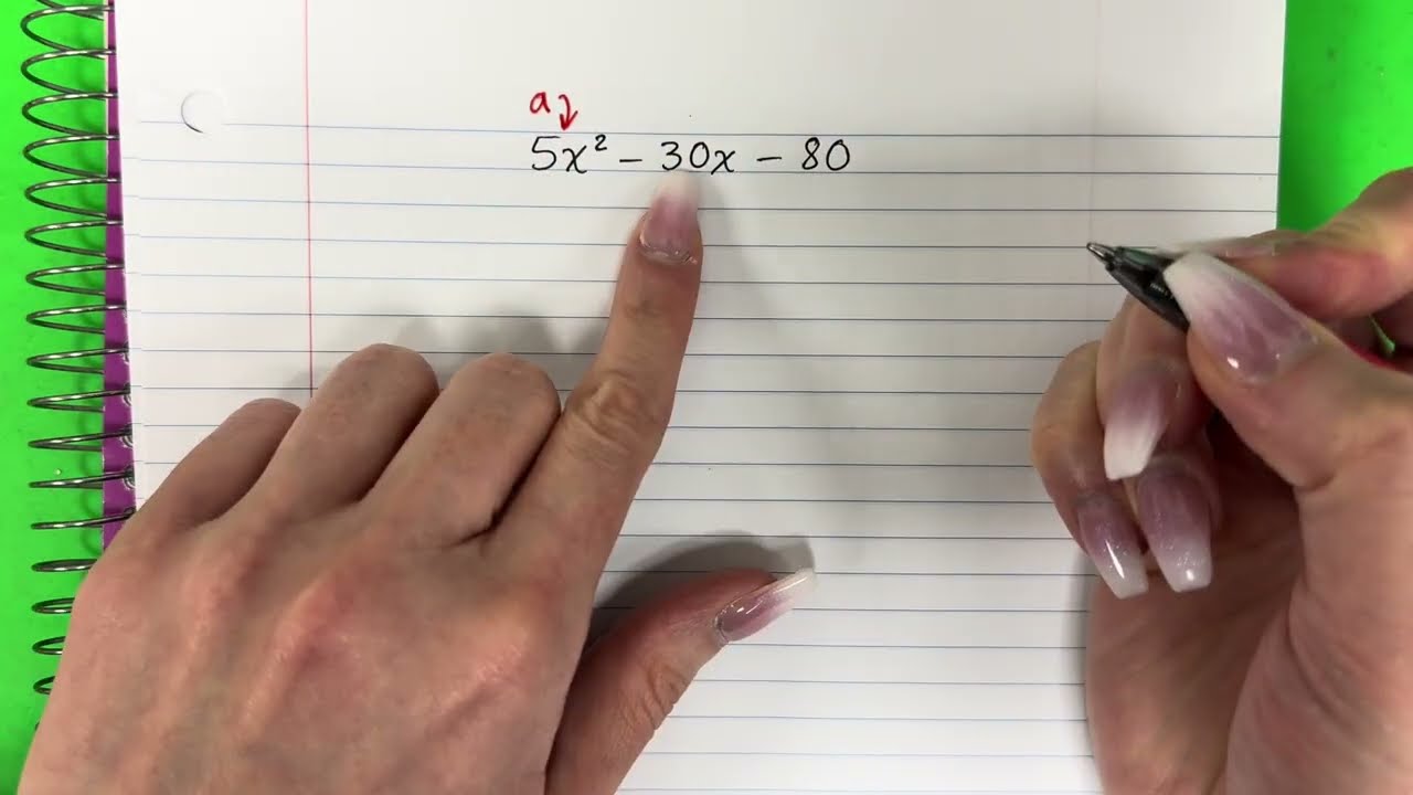 🤙🤩 Разложите на множители 5x²-30x-80 // Алгебра I STAAR 2025 // 20