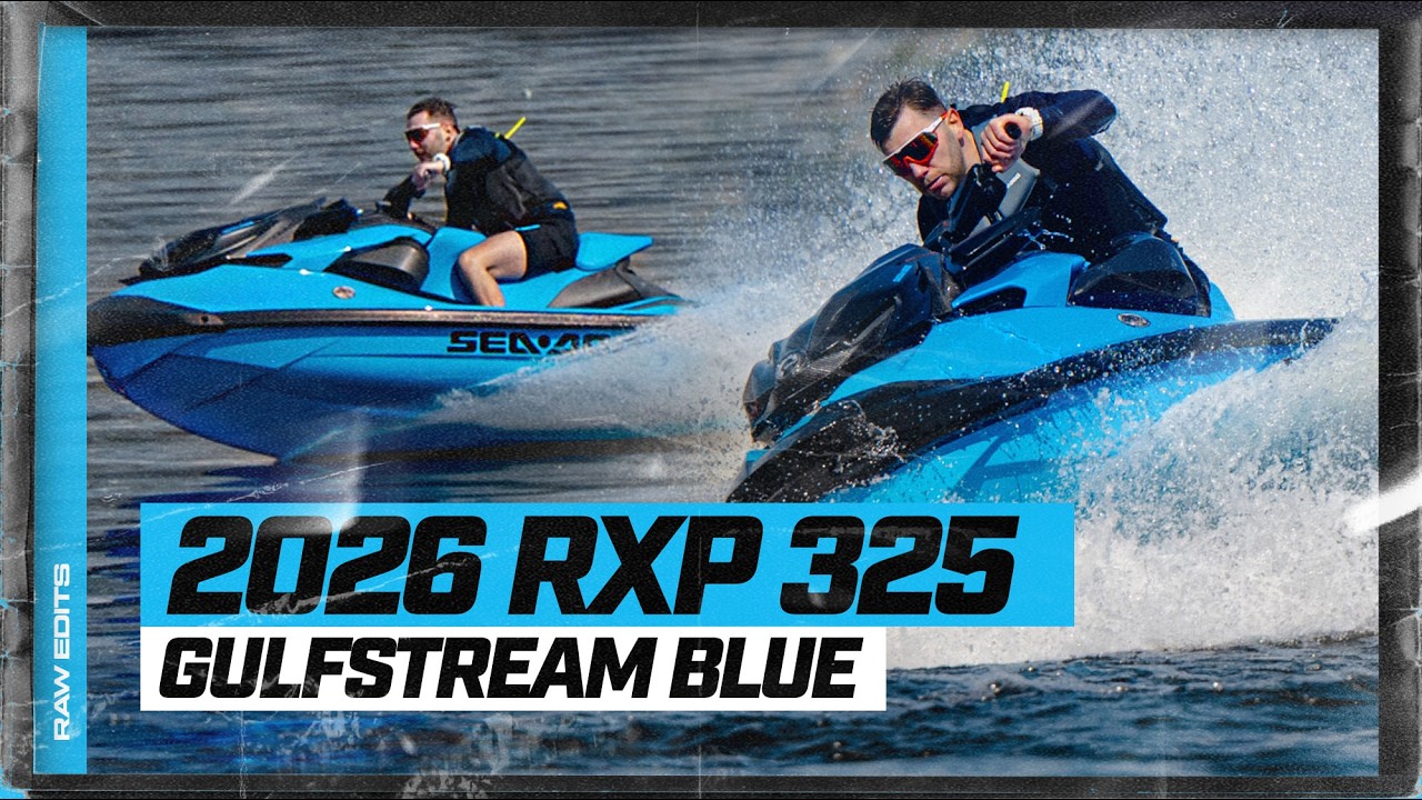 💥SEADOO RXP 325 Gulfstream Blue 2026 года | ХАОС НА ПОЛНОМ ДРОССЕЛЬНОМ ЗАВОДЕ 😈 | Вид от первого ...