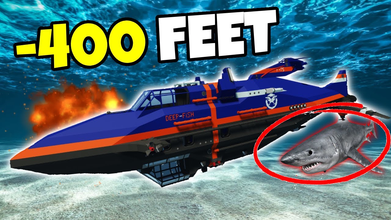 I Used a Sketchy Submarine To HUNT The MEGALODON In Stormworks!