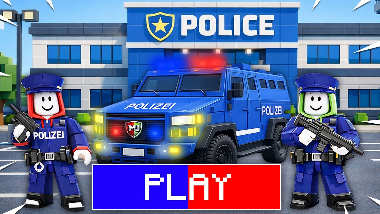 Майки и Джей-Джей стали полицейскими в Roblox.