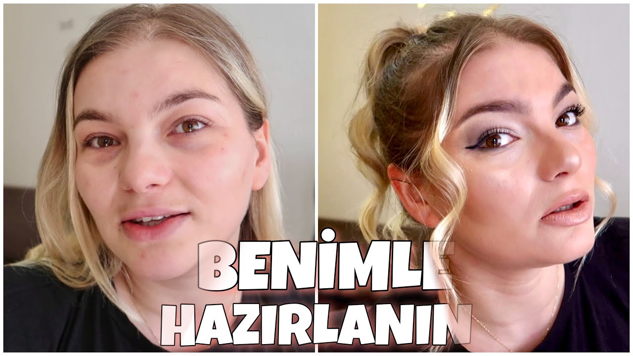 DÜĞÜNE BENİMLE HAZIRLANIN ! SAÇ&MAKYAJ | SİYAH GÖLGELİ GÖZ MAKYAJI | VLOG