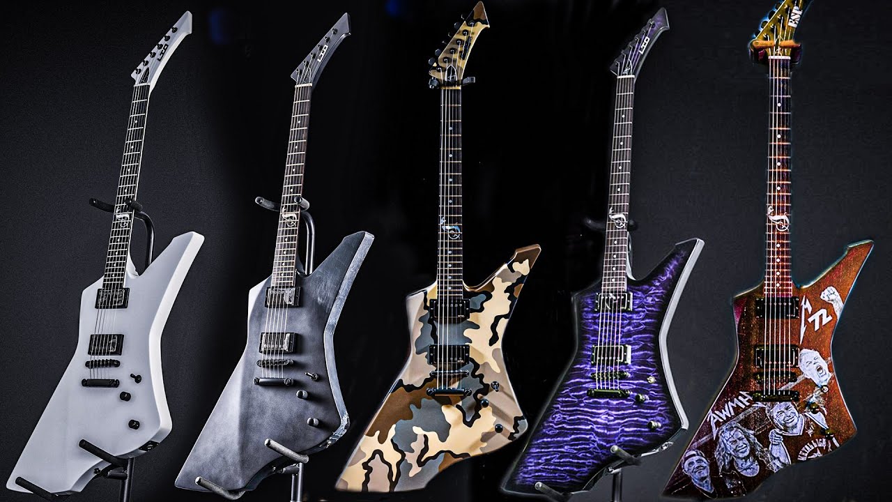 All James Hetfield's ESP Snakebyte Guitars Collection 2025