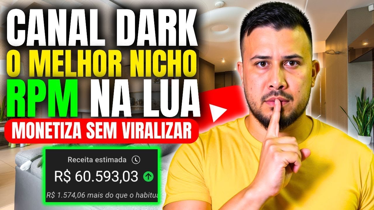 Como Criar um Canal Dark que Monetiza Rápido Sem Viralizar (Ganhar Dinheiro com YouTube)
