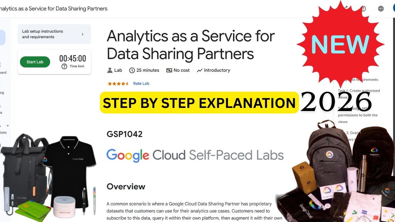 [NEW 2026] Analytics as a Service for Data Sharing Partners | Google Arcade | #GSP1042