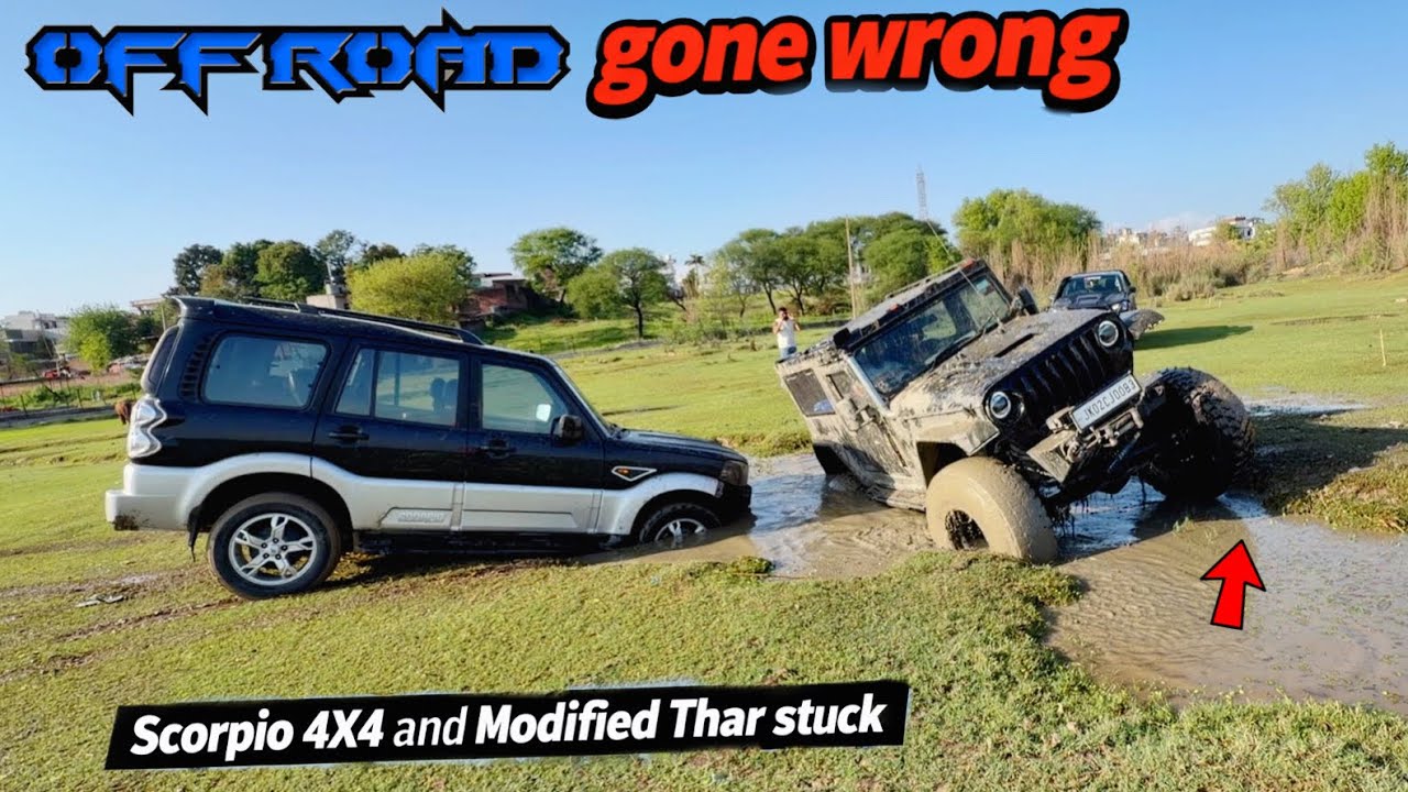 Kar diya Scorpio 4X4 ke sath Extreme Offroad | Bumper Damaged completely