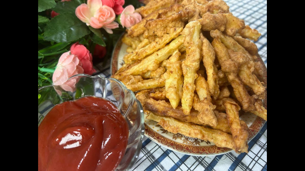 Рецепт картофеля фри с хрустящим яйцом!!  Картофель фри   Рецепт яичных закусок