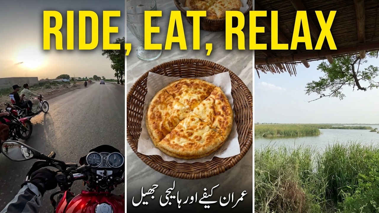 New Cafe Imran Gharo Breakfast Ride & Unexpected Trip to Haleji Lake | Travel Vlog