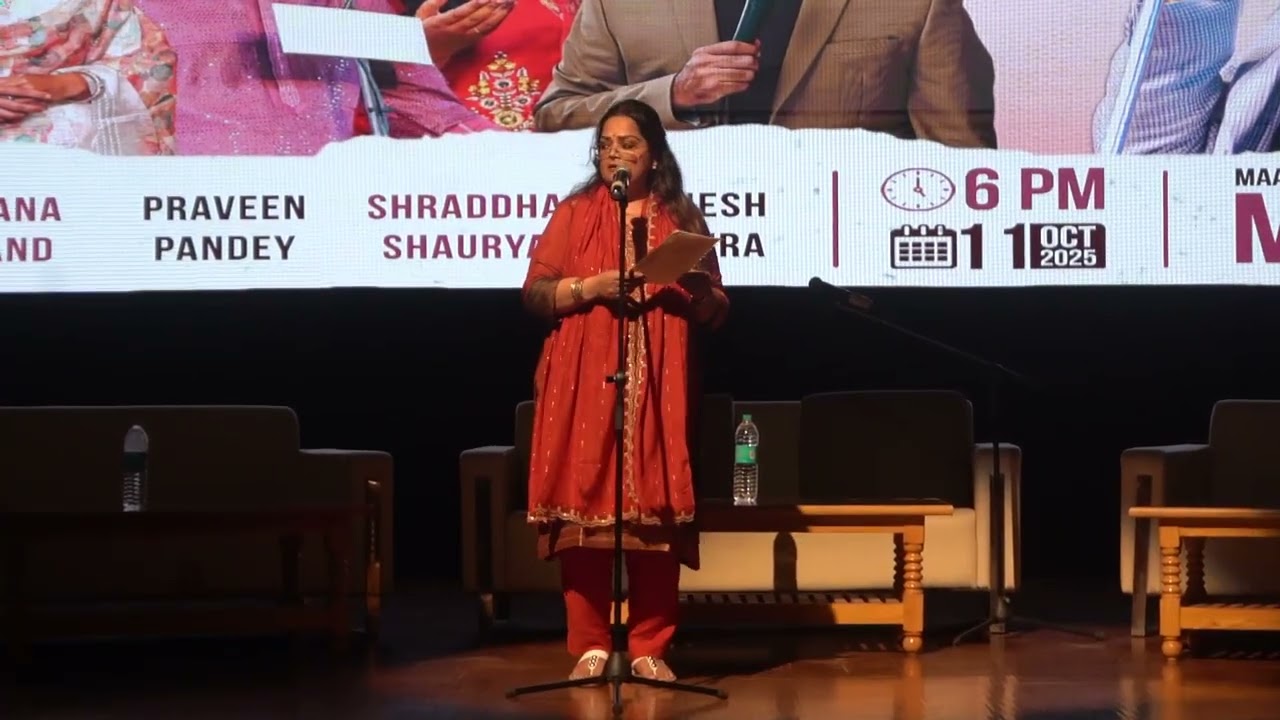 Subuhi Khan sharing stage with Kumar Vishwas #subuhikhan #kumarvishwas #poetry #meerut #rndstories