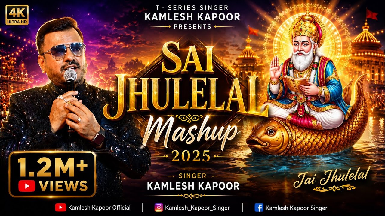 Sai Jhulelal Mashup 2025 | Kamlesh Kapoor | New Sindhi Jhulelal Song | Offical Sindhi Song 4k#sindhi