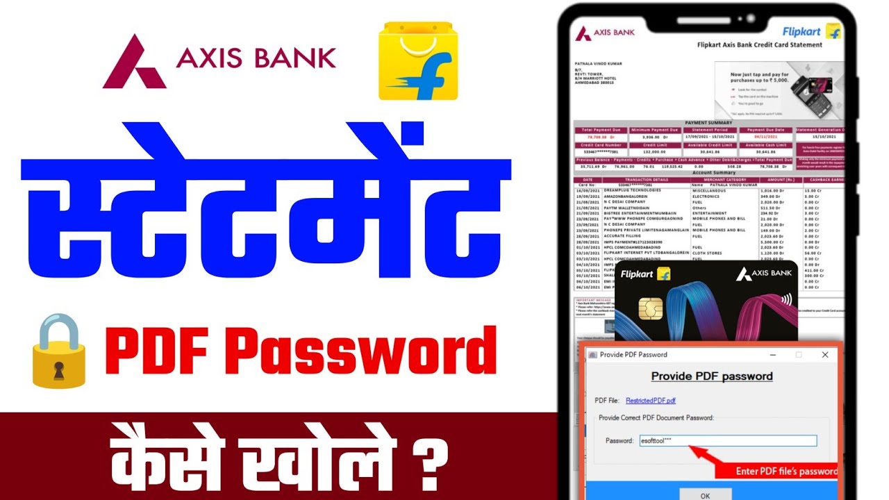 Axis Bank Credit Card Statement PDF Password Kya Hota Hai | Full Guide