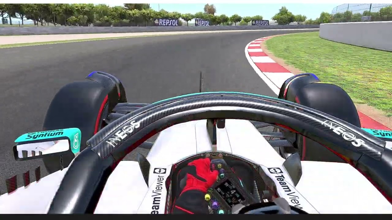 iRacing - W13 Mercedes F1 Barcelona Race lap World Record