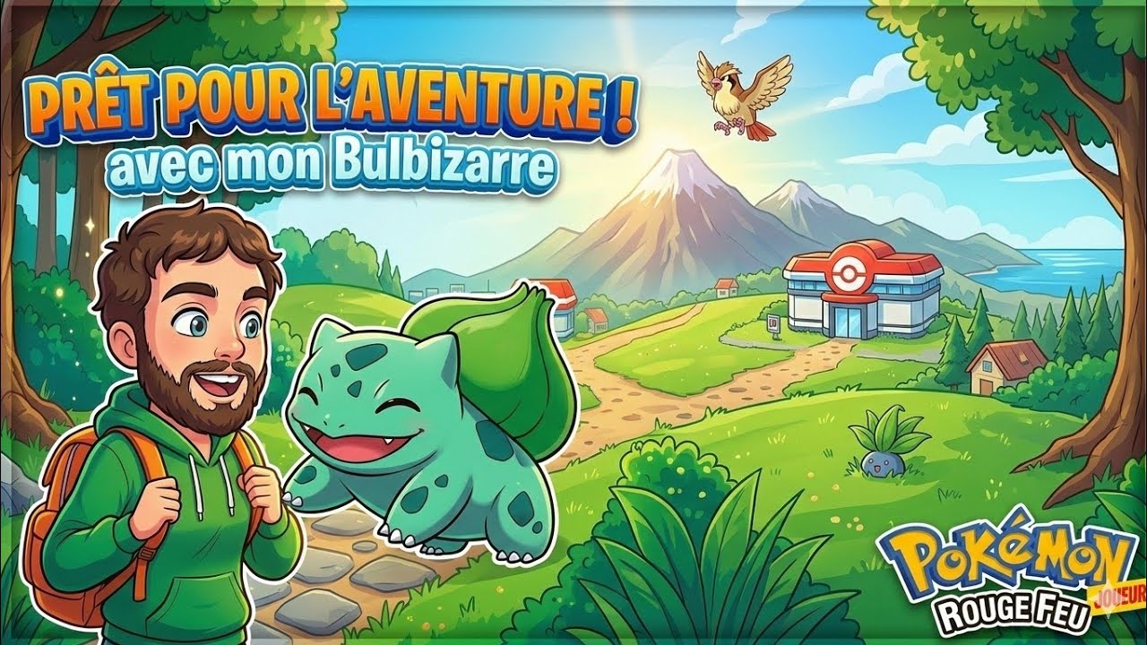 Prêt pour une nouvelle aventure sur Pokémon Rouge feu (gba emulateur)